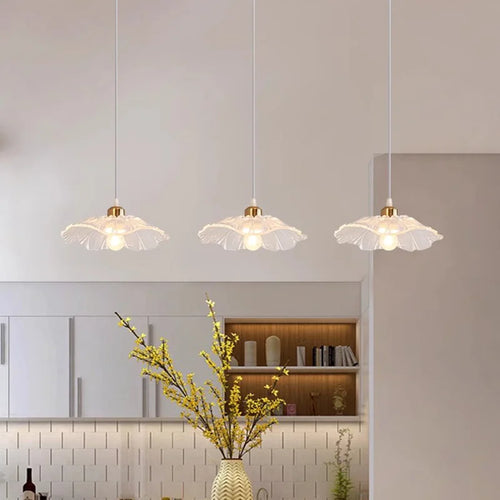 lustre nordique led en forme de fleur de lotus