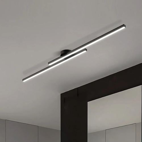 Plafonnier minimaliste à longue bande - vue 6 sur 24