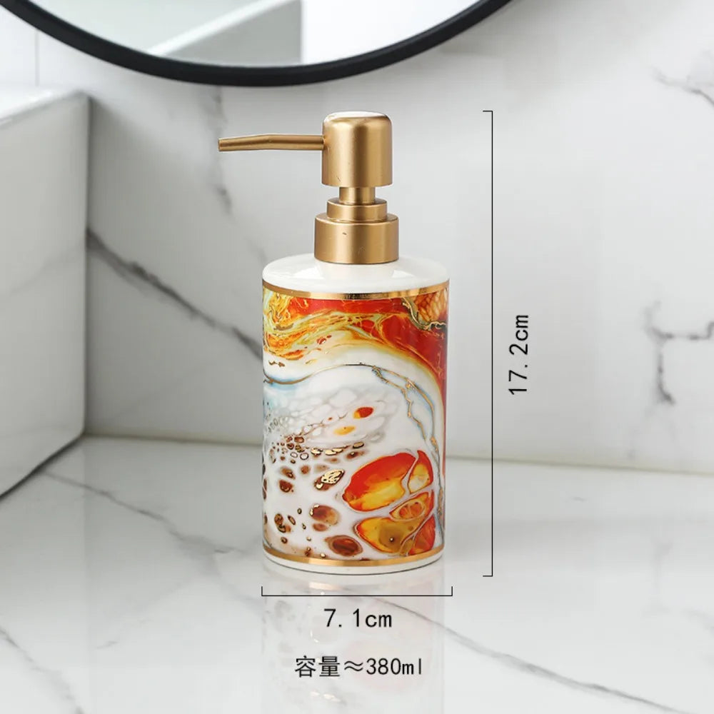 distributeur de savon doré créatif pour salle de bain - vue 6 sur 12