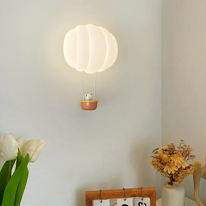 applique murale romantique forme ballon air chaud lampe décorative intérieure