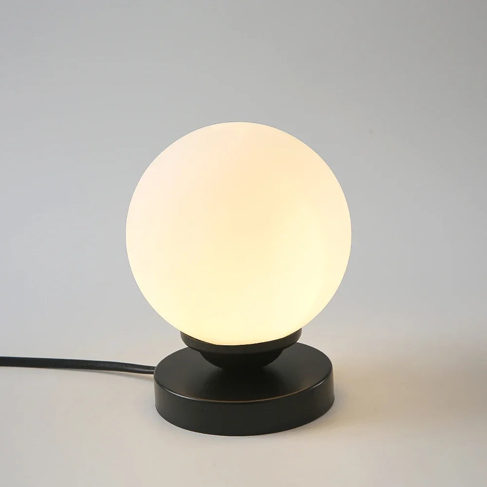 lampe à poser en verre doré pour éclairage décoratif intérieur - vue 6 sur 8