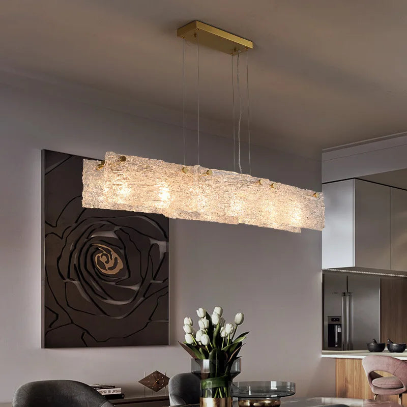 Long Island minimalist Nordic style glass pendant light - vue 5 sur 7