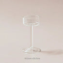 ensemble de bougeoirs en verre pour décoration de table élégante