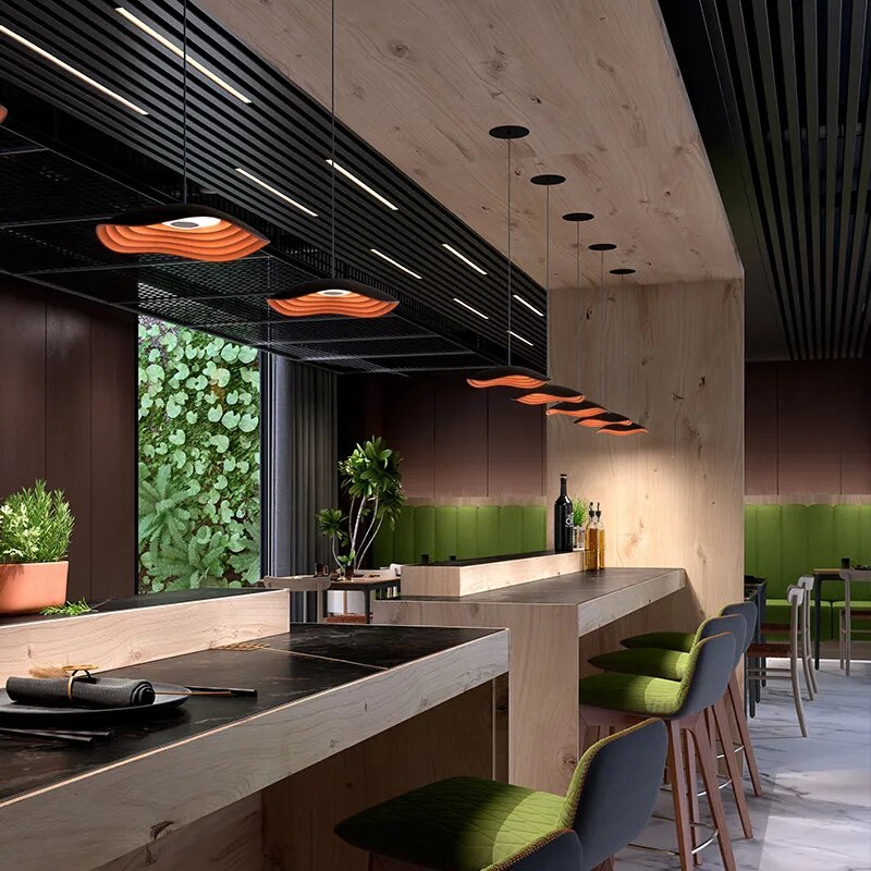 Suspension design de restaurant nordique - vue 3 sur 9