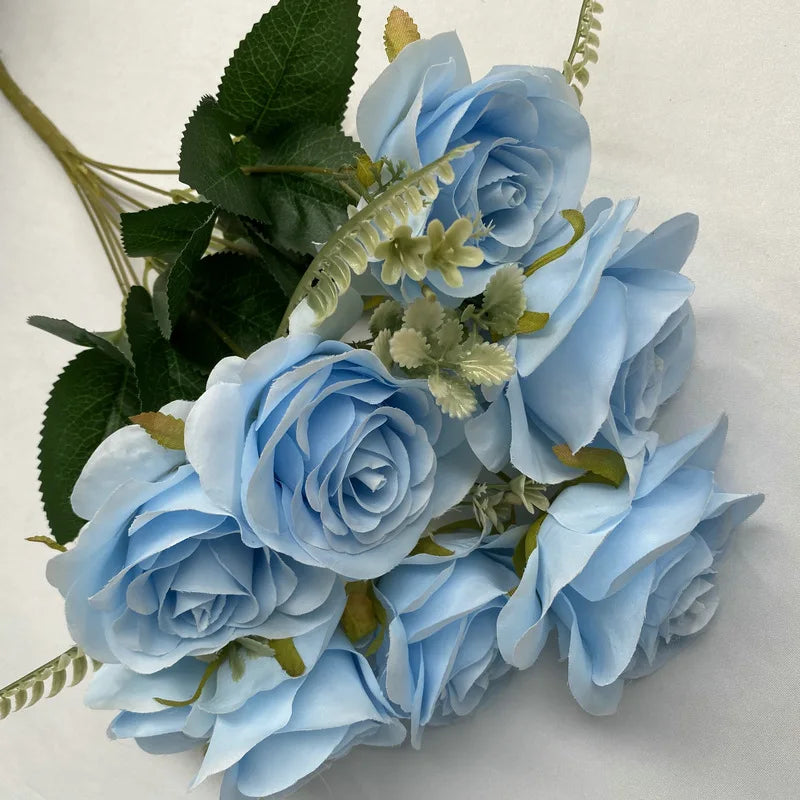 bouquets de roses artificielles pour décoration intérieure et extérieure - vue 13 sur 17
