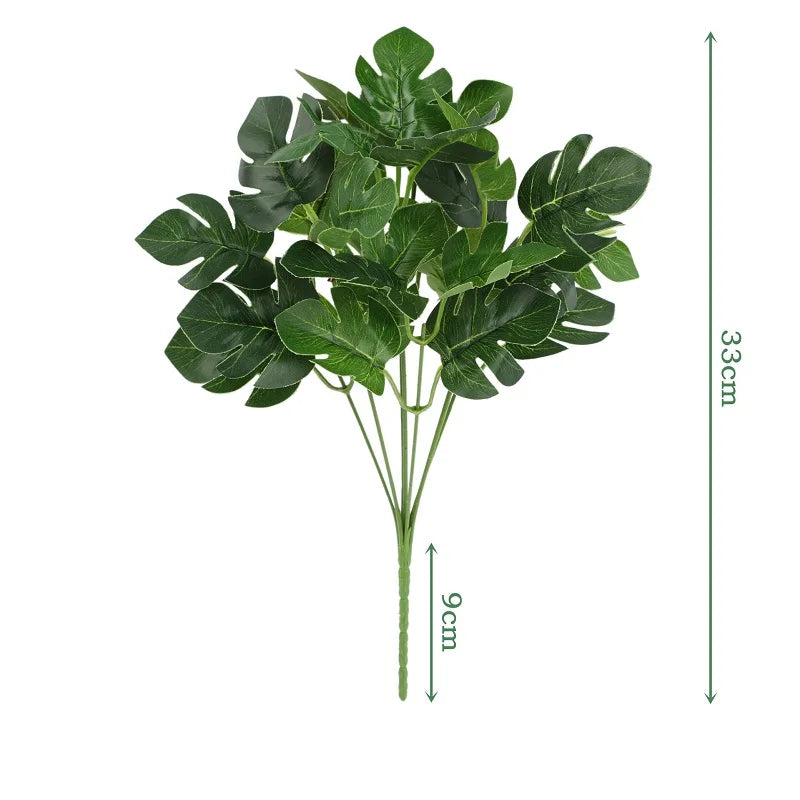 feuilles de bambou dieffenbago en soie pour décoration élégante - vue 19 sur 32