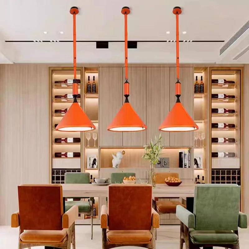 suspension en cuir artificiel style art déco pour intérieur - vue 3 sur 15