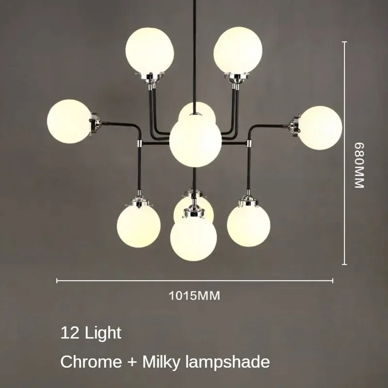 lustre artistique en verre pour décoration intérieure moderne - vue 14 sur 24