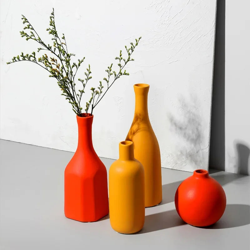 vase en céramique nordique pour décoration intérieure ou cadeau - vue 3 sur 12