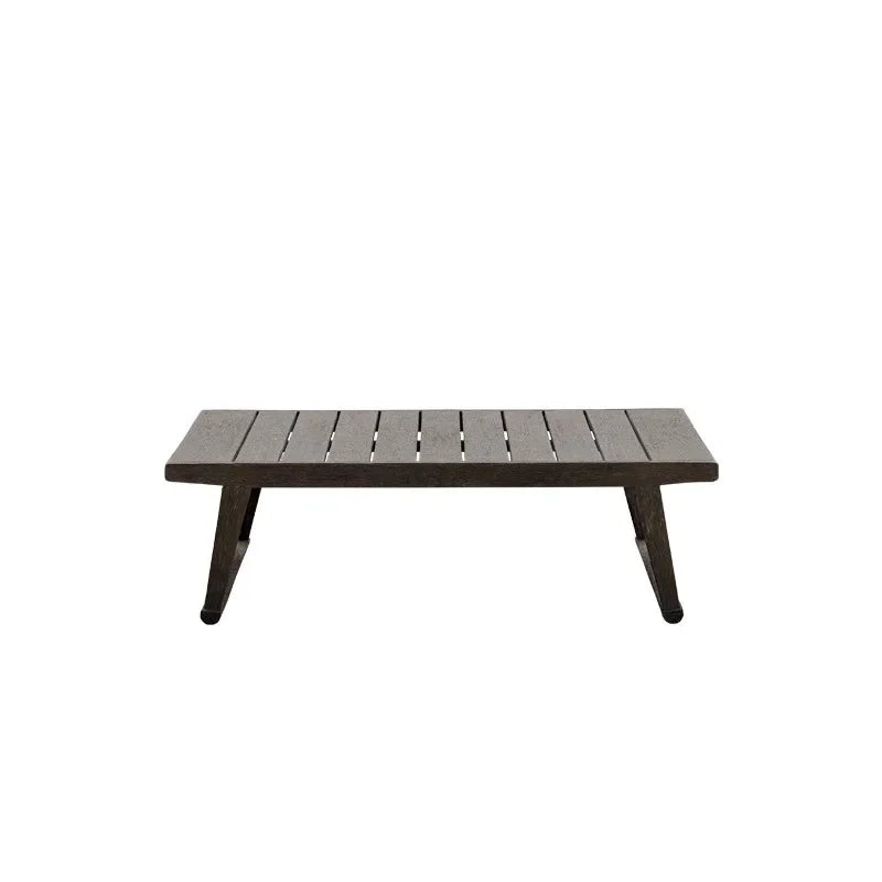 ensemble de canapés extérieurs en teck imperméable pour jardin et patio - vue 14 sur 15