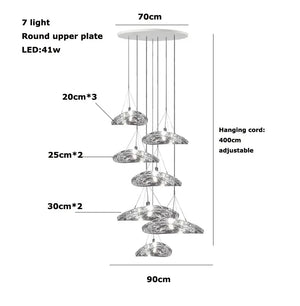 Art deco glass pendant light for elegant lighting