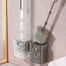 Luxury Glacier Pattern Toilet Brush, Household Toilet Brush With No Dead Angle, Bathroom Toilet Cleaning Tool, Wall-mounted Toil
