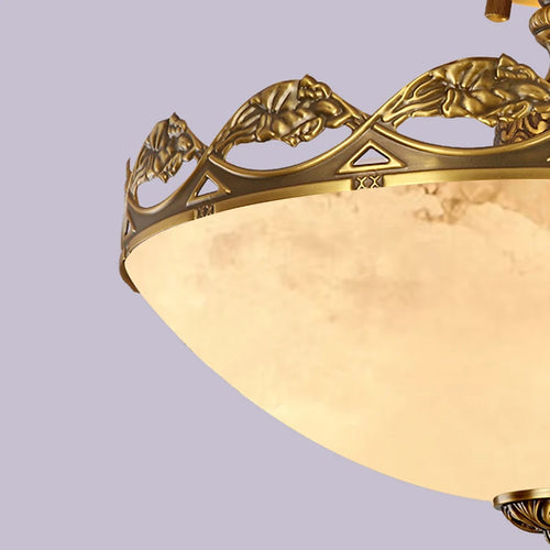 lampe de poche en marbre européen avec support en laiton