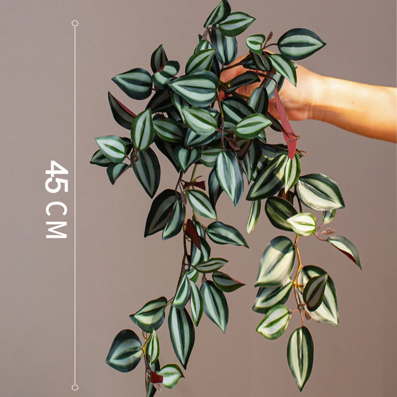 plantes artificielles suspendues en rotin pour décoration intérieure - vue 12 sur 12