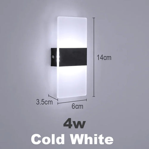 luxe acrylique applique murale led appliques murales - vue 10 sur 9
