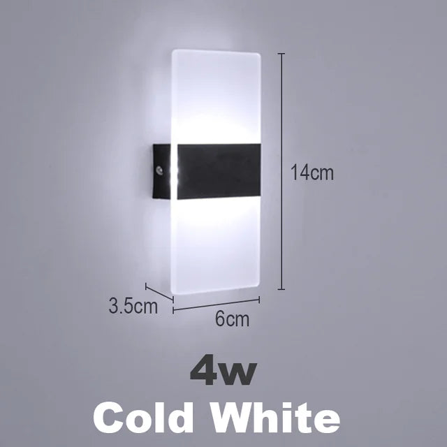 luxe acrylique applique murale led appliques murales - vue 9 sur 9
