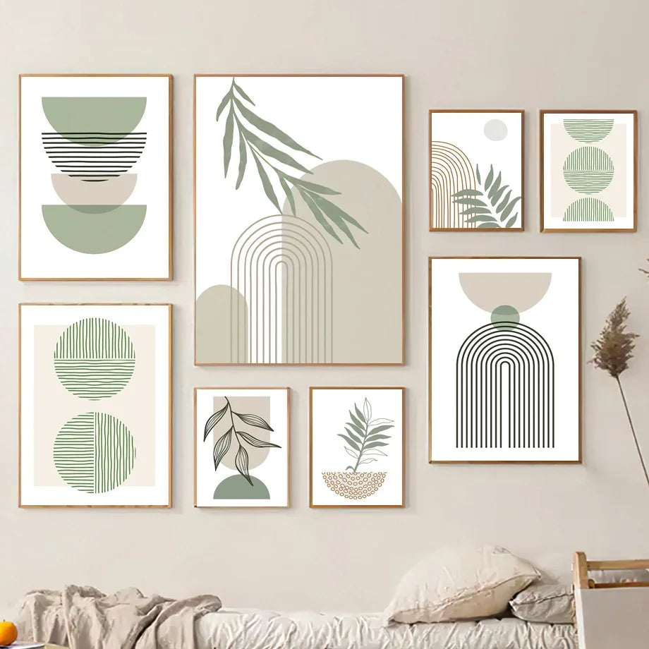 décoration murale géométrique abstraite style boho moderne - vue 3 sur 7