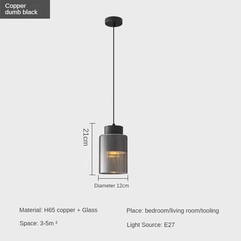 suspension moderne en cuivre pour décoration intérieure élégante - vue 8 sur 8