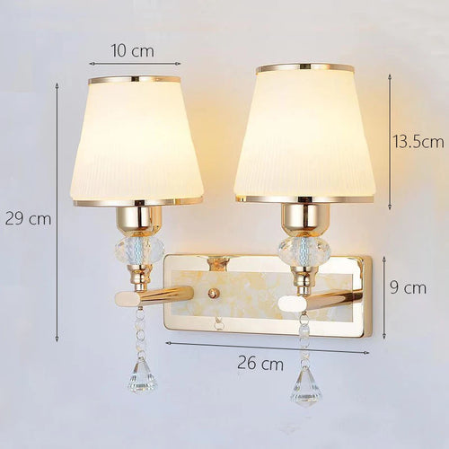 Modern minimalist crystal wall light for decorative interiors - vue 13 sur 12