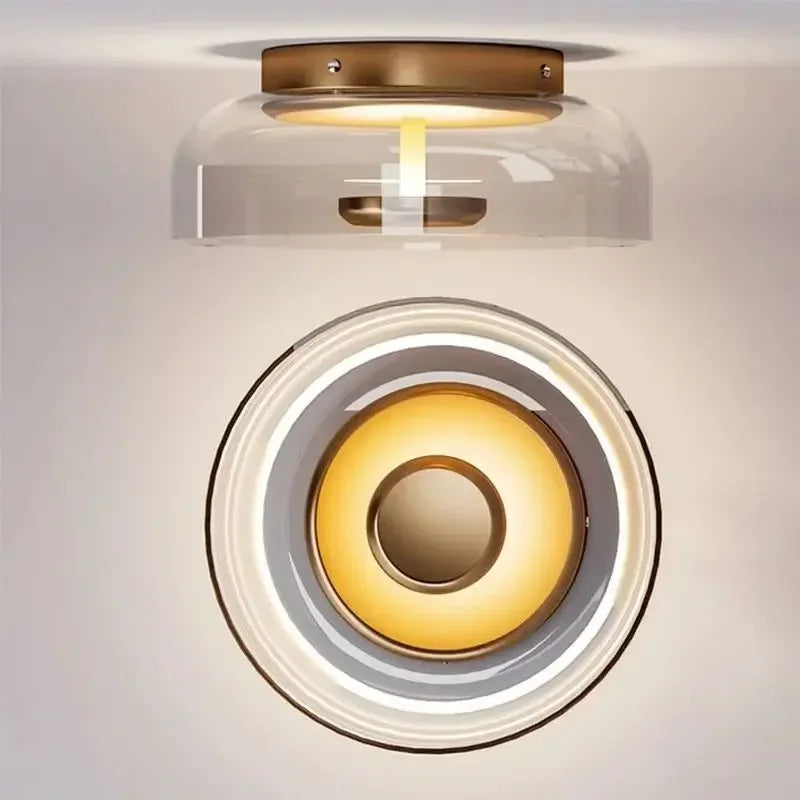 applique murale led moderne en verre pour décoration intérieure nordique - vue 2 sur 8