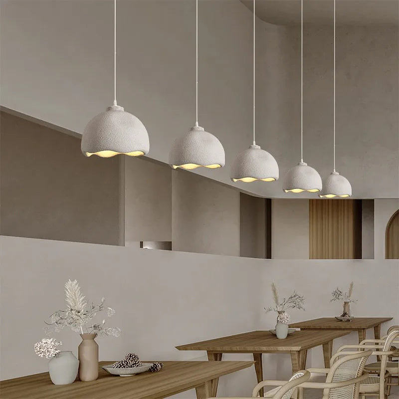 lustre moderne suspendu en résine pour décoration intérieure - vue 6 sur 8