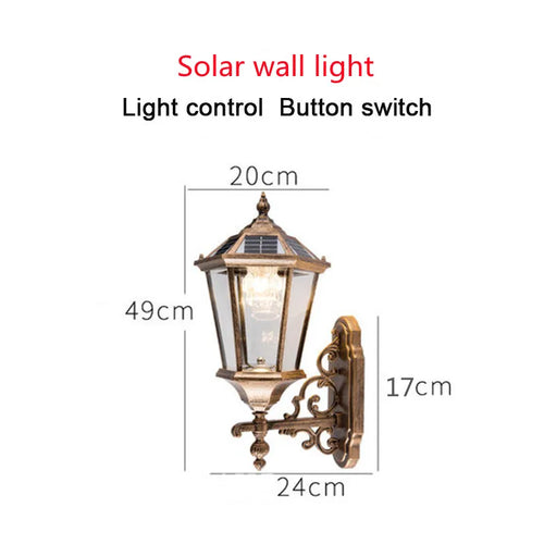 lampe solaire extérieure pour éclairage de jardin et allée