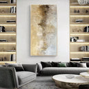 Customizable, Pure Hand-painted Abstract Decorative Painting, Living Room Background Wall Large Gold Leaf, Art Canvas Painting