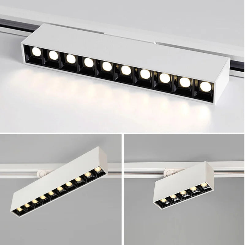 plafonnier cree led rail éclairage pour magasins et intérieurs modernes - vue 5 sur 22