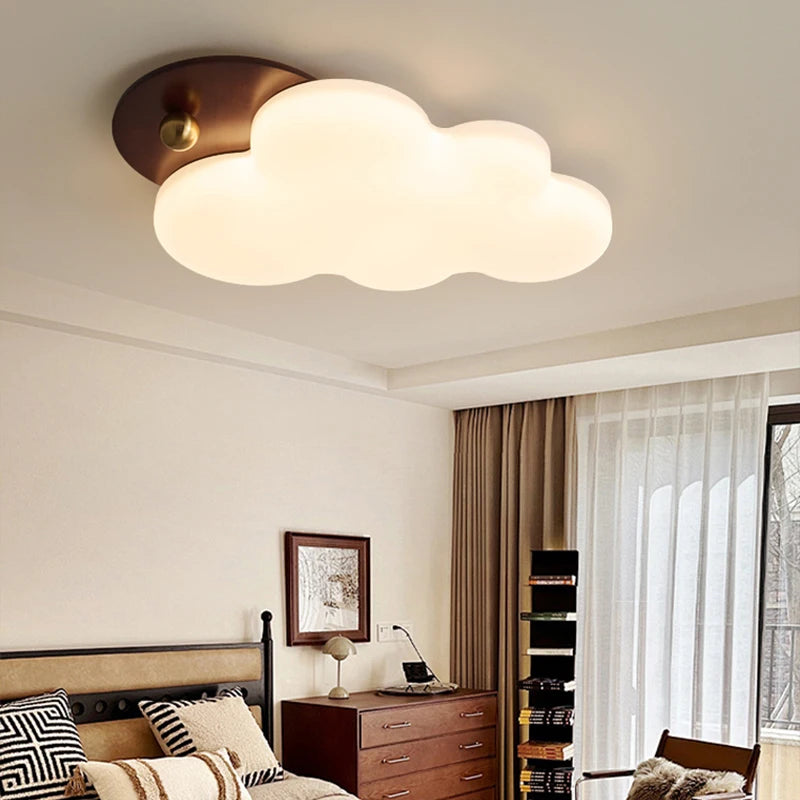 lampe nuage pour chambre enfant style médiéval protection des yeux - vue 4 sur 7
