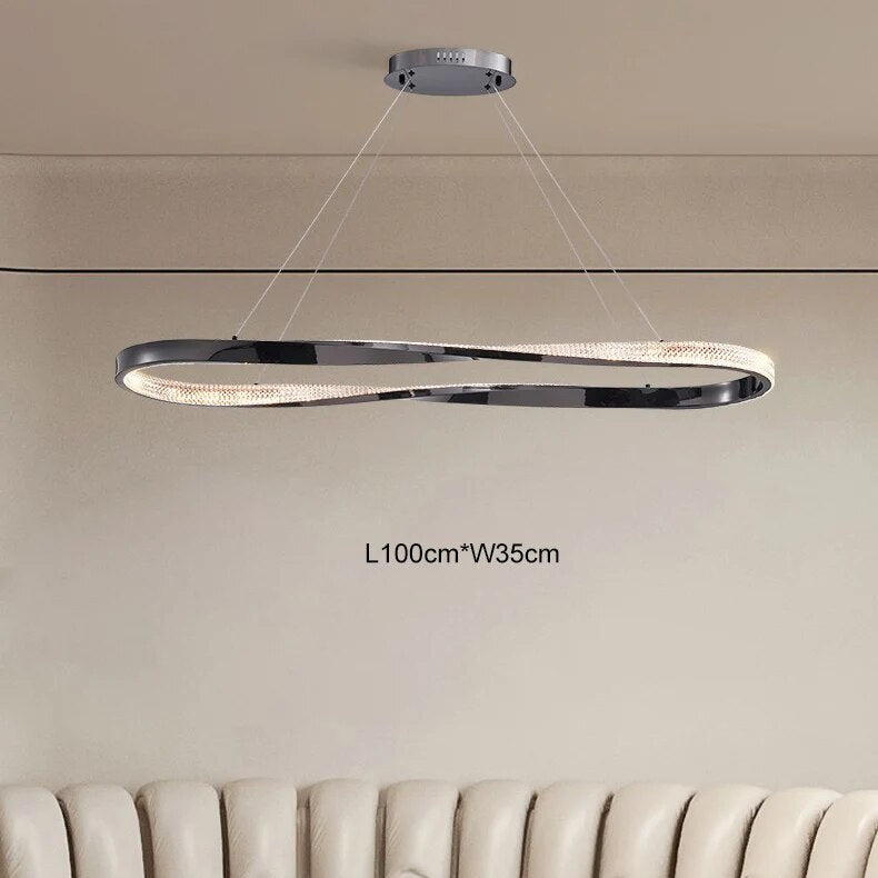 Lustre design salon minimaliste - vue 12 sur 12