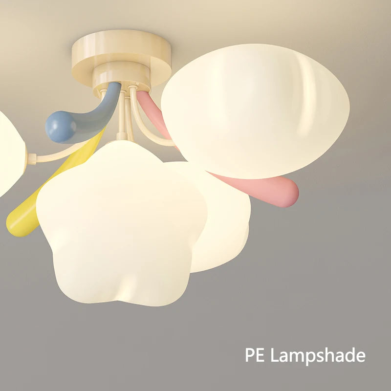 lustre romantique étoile colorée pour éclairage enfant - vue 7 sur 9