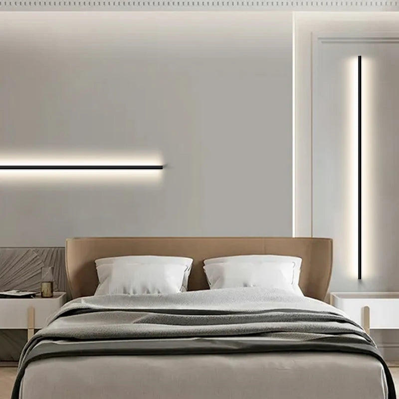 applique murale led cuboïde minimaliste en aluminium avec télécommande gradable