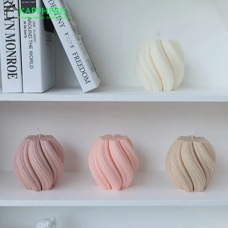 bougies parfumées tourbillonnantes décoratives esthétiques aromatiques pour la maison - vue 5 sur 20