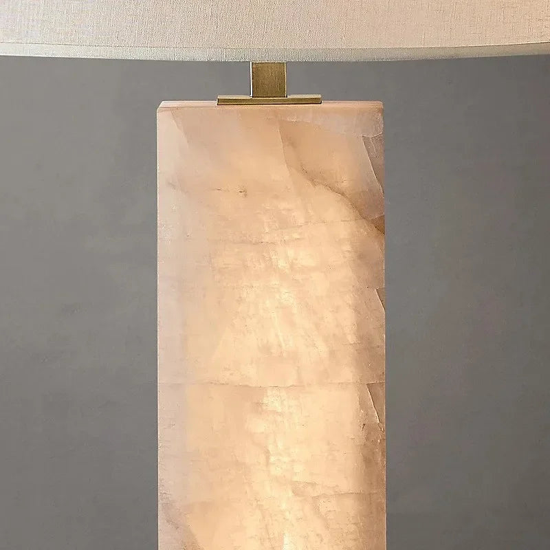 lustre tendance naturel en marbre design lumineux moderne - vue 5 sur 7