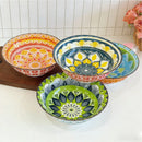 lot de 4 bols céramique bohème 20 cm