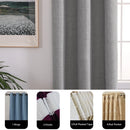 Rideau occultant faux lin sur mesure isolant thermique