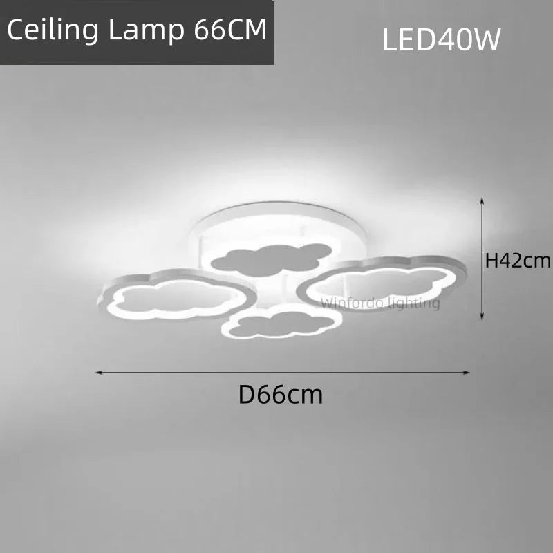 lustre led moderne créatif pour chambre enfant et salon intérieur - vue 7 sur 13