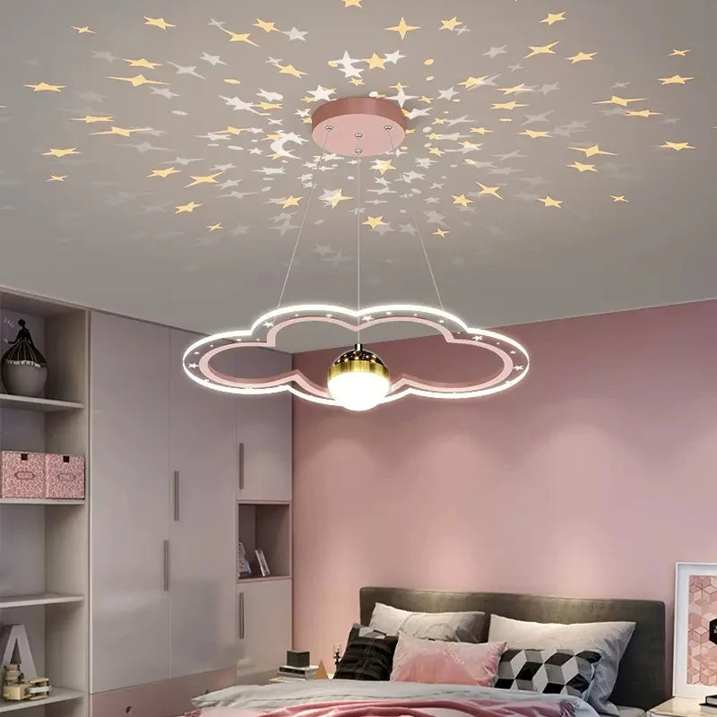 lustre moderne en forme d'étoile pour chambre d'enfant décorative - vue 3 sur 18