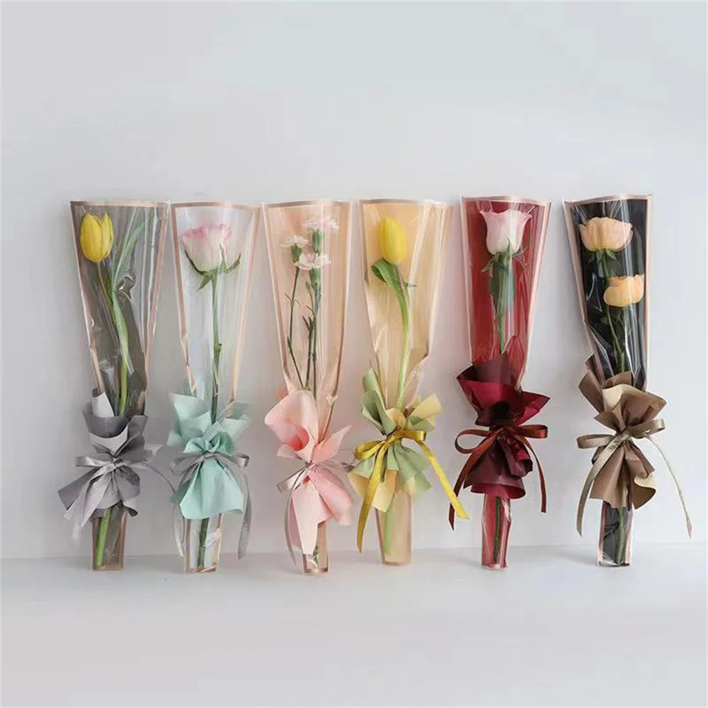 lot de 50 sachets imperméables pour roses à offrir pour la saint valentin - vue 5 sur 18