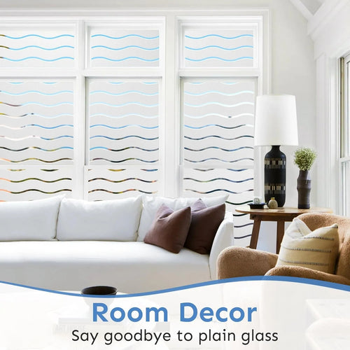 Film décoratif givré ondulé pour vitres intimité intérieur - vue 7 sur 6