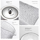Théière verre martelé avec filtre inox infuseur