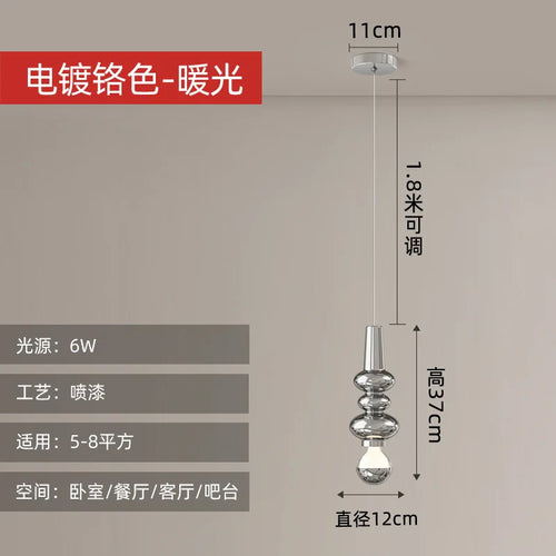 Minimalist Nordic LED pendant light for bar and restaurant