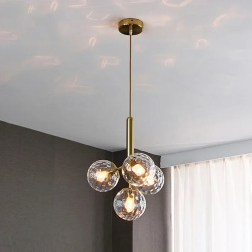 suspension moderne en verre pour décor intérieur élégant