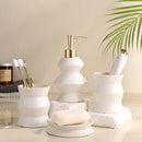 lot de 4 bouteilles en céramique pour salle de bain