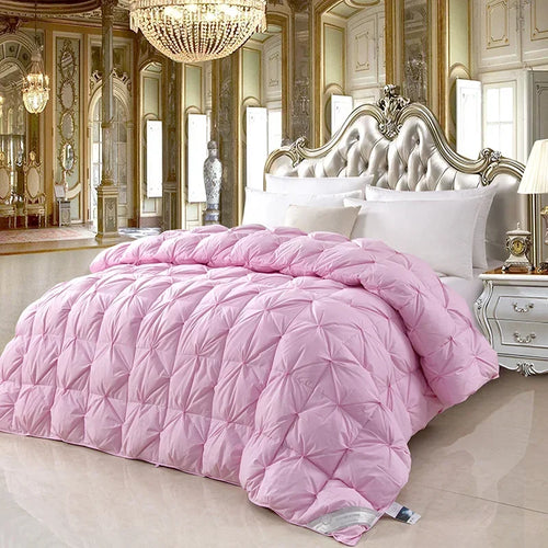 Temperature controlled down quilt, white goose down quilt, single person cotton quilt with thickened core for warmth and comfort - vue 10 sur 11