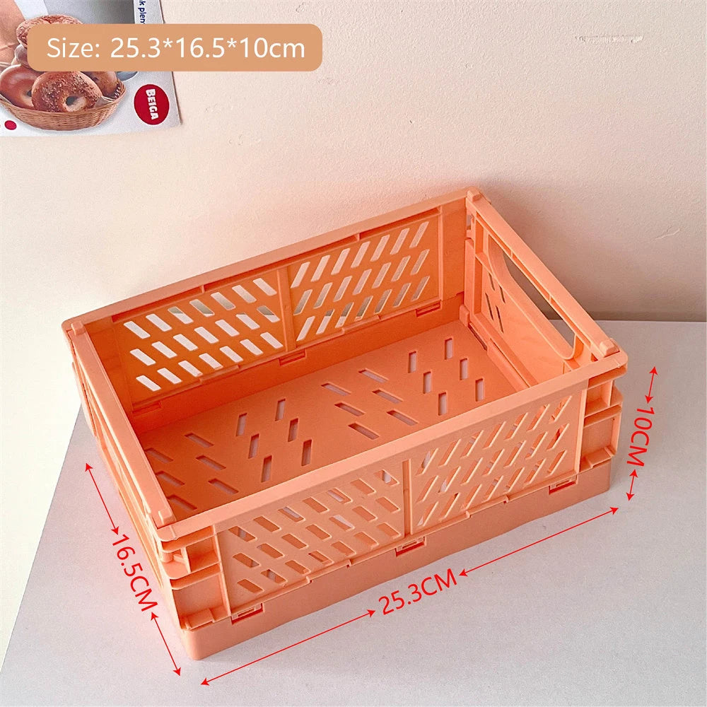 panier pliable empilable pour rangement maquillage bijoux jouets - vue 14 sur 19
