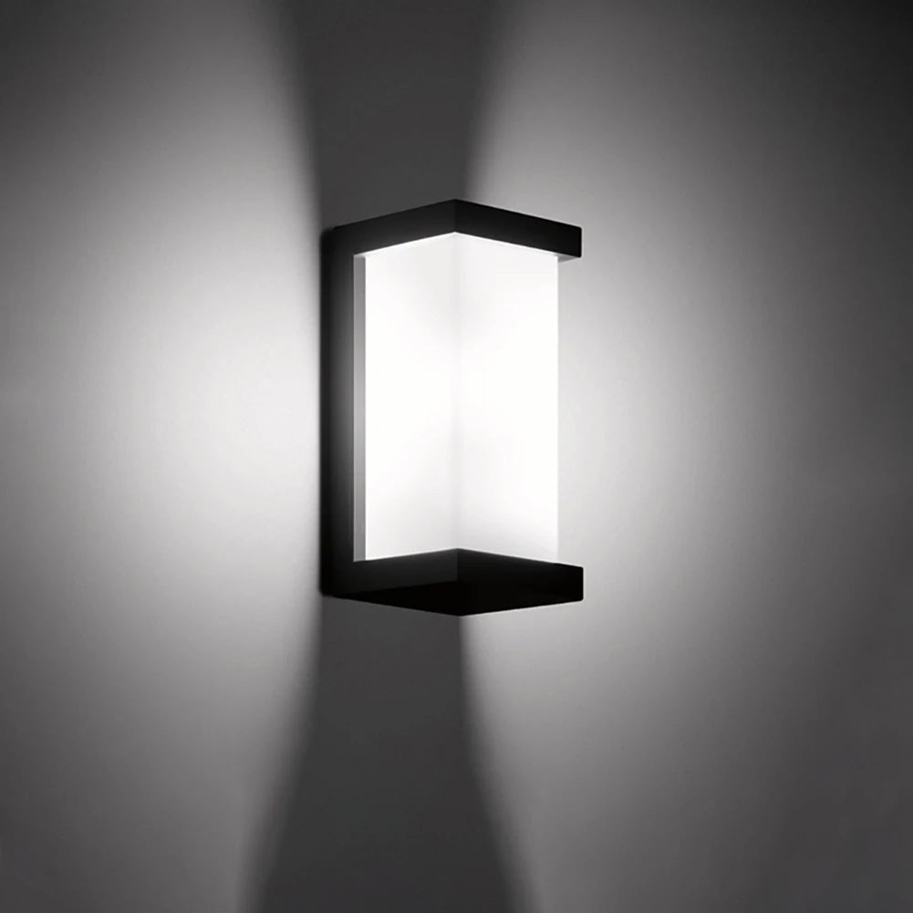 Applique murale LED lumière jardin applique IP65 extérieur étanche lampe luminaire maison décoration éclairage couloir allée lumière au25 - vue 2 sur 8