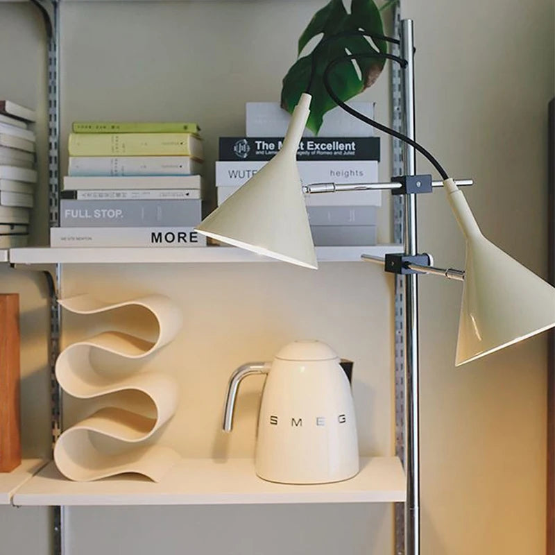 lampadaire led à deux têtes pour éclairage d ambiance intérieur décoratif - vue 8 sur 7