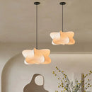 West Elm Cirrus minimalist Nordic silk pendant light for living room, dining room, or bedroom, Japanese style
