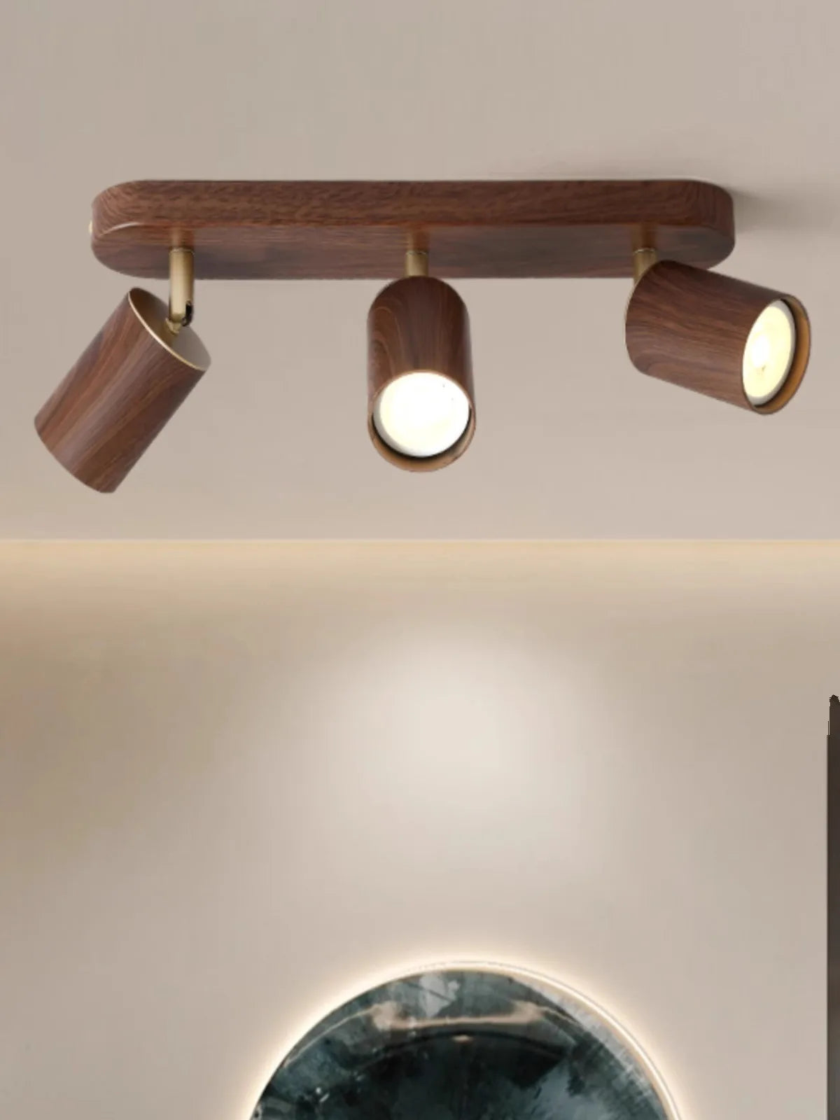 spot led en saillie avec ampoule remplaçable et têtes réglables - vue 5 sur 8
